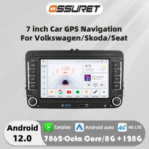 7 "4G Android Autoradio Carplay Voor Vw Polo Golf 5 6 Plus Passat B6 Jetta Tiguan Touran/Skoda Octavia/Seat Multimedia Gps Stereo