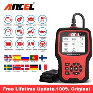 ANCEL VD700 Alle systeem-OBD2-scanner voor VAG VW Audi TPMS Olie ABS EPB D-P-F TPS Airbag Reset OBD2-autodiagnostische hulpmiddelen