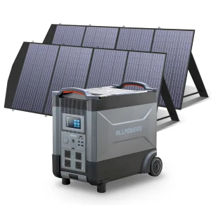 ALLPOWERS Power Station 110V / 230V zonnegenerator met zonnepaneel (SP033), 3600Wh 4000W uitbreidbare batterij met 2000W zonne-ingang