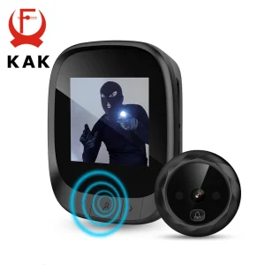 Kak 2.4 "Lcd-Scherm Elektronische Deurkijker Bel Ir Nachtdeur Kijkgaatje Camera Foto Opname Digitale Deurcamera Smart Viewer