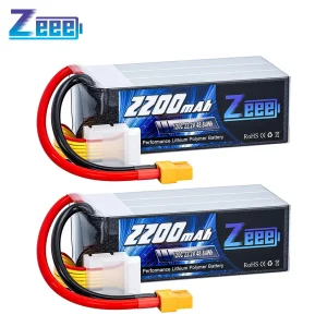 Zeee 6S 2200mAh Lipo-batterij 22,2V 120C Softcase met XT60-stekker voor RC Auto Vrachtwagen Tank RC Vliegtuig FPV Drone Racing Hobby Batterij