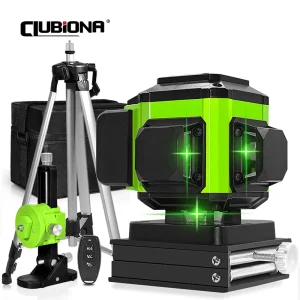 Clubiona IE12S Laser Niveau 12 Lijnen 3D Zelfnivellerende 360 Horizontale En Verticale Cross Super Krachtige Groene Laser Beam Lijn