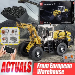 Mold King 17026 Technische auto Speelgoed De APP & RC Gemotoriseerde pneumatische lader L550 Model Bouwsteen Baksteen Kinderen Kerstcadeaus