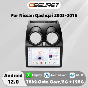 4G Wifi Carplay Android Autoradio Voor Nissan Qashqai J10 2006 -2010 2011 2012 2013 Multimedia Auto Intelligent Systeem Gps Stereo