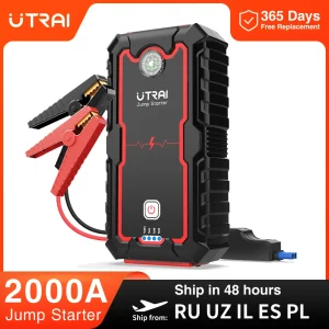 Utrai 2000a Jump Starter Power Bank Draagbare Oplader Startapparaat Voor 8.0l/6.0l Nood Auto Batterij Jump Starter