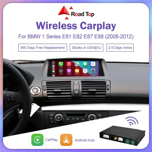 Draadloze CarPlay voor BMW 1-serie E81 E82 E87 E88 2008-2012, Android Auto Carplay Mirror Link AirPlay GPS Auto Play Functie