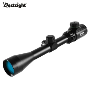 3-9x40 Jachtkijker met rode of groene verlichte optische richtkijker en montage, Mil Dot Crosshair, tactisch, voor luchtvliegjacht