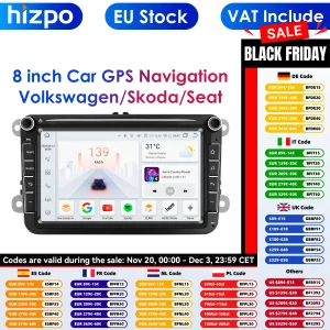 2din Android Auto Radio Gps Voor Volkswagen Skoda Vw Tiguan Touran Caddy Jetta Polo Passat Seat Multimediaspeler Stereo Autoradio
