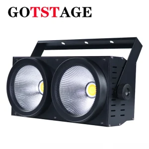 220W 2 ogen LED COB DMX Flood Blinder kerstverlichting Koel Warm Wit DJ publiek Podiumverlichting Effect Disco Bar Bruiloft