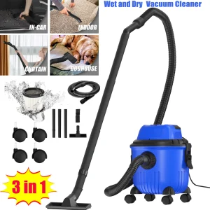 Dayplus 3 In 1 Stofzuiger Natte En Droge Zakloze Cilinder Compacte Vloerreiniging Krachtig Hepa Filter Met Ventilatorfunctie, 15l