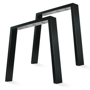 Tafelpoten Metaal 76Cm, Tafelframe U Vorm, Tafelpoten Zwart, Salontafelpoten, Tafelvoet Voor Diy Eettafel, Tabblad Conferentie