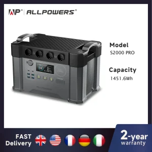 ALLPOWERS draagbare krachtcentrale 2000 W / 2400 W noodback-up krachtige voeding voor thuis buiten stroomuitval