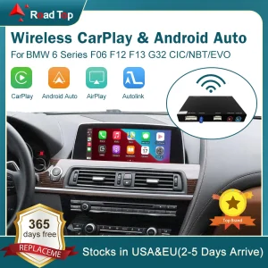 Draadloze Carplay Voor Bmw Serie 6 F06 F12 F13 G32 2010-2020 Cic, Nbt, Evo, Met Android Auto Spiegel Link Airplay Carplay Functie