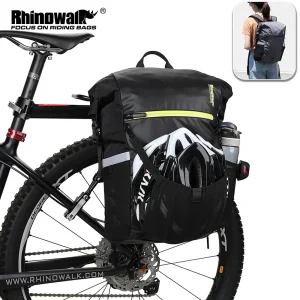 Rhinowalk 24L fietstas Waterdichte fietstas Multifunctionele fietsachterbanktas laptop rugzak bagagetas