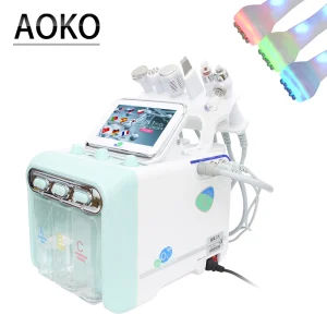 AOKO waterstof 6in1 Water Zuurstof Jet Hydro Diamond Dermabrasie Machine Facial Microdermabrasie Apparaat voor Gezicht Schoon
