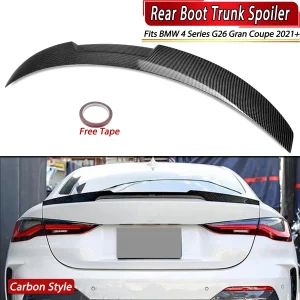 Voor BMW G26 Gran Coupe 430i 440i I4 2021-24 Carbon Look Kofferbak Spoiler Vleugel
