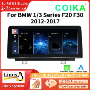 COIKA 10.25 Full HD Carplay Scherm Voor BMW F20 F22 F30 F34 F36 2012-2016 Touch Auto Radio speler 1920*720 Resolutie