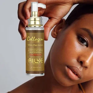 Ailke Huid Whitening Gezicht Serum, Verminderen Vlekken, Hydraterende, Zelfs Huidskleur, Met Organisch Collageen, Huid Lichter Lichaamsserum