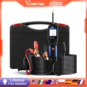 VDIAGTOOL V200 Auto Elektrische Circuit Tester 6 V-30 V Automotive Power Probe Kit Elektrische Systeem Tester LCD Display spanningstester