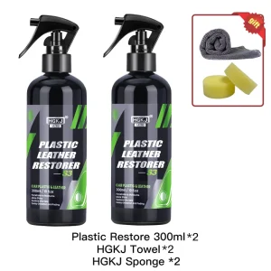 300ML Auto Plastic Leather Restorer Vloeistof HGKJ S3 Auto-interieur Zetel Leerverzorging Reparatie Vernieuwer Conditioner Automotive Product