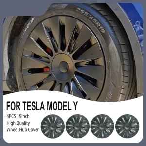 4 Stuks Wieldop 19 Inch Auto Wieldop Voor Tesla Model Y 2018-2023 Naafdop Prestaties Vervanging Voor Tesla model Y 2018-2023