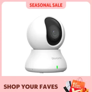 2.4 en 5G WiFi-binnencamera, 2K, 360 ° PTZ Pet Dog IP CCTV-camera met telefoonapp, 2-weg gesprek, nachtzicht, voor thuisbeveiliging