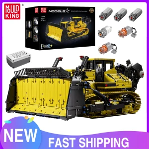 Mal King 17049 Technische Auto Bouwsteen Afstandsbediening Pr766 Bulldozer Model Assemblage Vrachtwagen Baksteen Speelgoed Kinderen Kerstcadeau