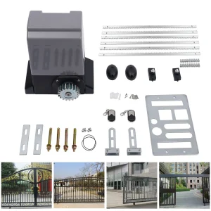 6* 1M Rekken of 750W 1400RPM Automatische Elektrische Schuifpoort/Deuropener Motor Kit w/Afstandsbediening