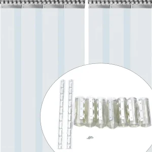 1 x 2 m 7 STKS Transparante Deurgordijnen Strip PVC Gordijnen