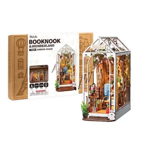 Robotime Rolife Diy Book Hoekje Houten Miniatuur Poppenhuis Voor Boekenplank Invoegen Meubels