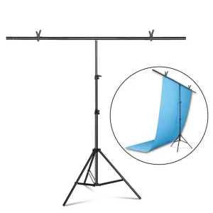 T-vormige statief achtergrond achtergrond fotografie verstelbaar ondersteuningssysteem fotostudio voor niet-geweven mousseline achtergronden