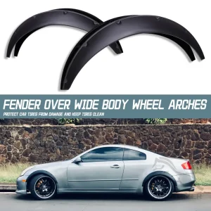4 Stuks 2 Size Universele Flexibele Auto Spatborden Modder Splash Guards Spatlappen Fender Flares Extra Brede Body Wielbogen