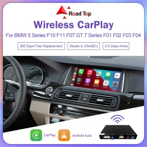 Road Top Draadloze CarPlay voor BMW 5-serie F10 F11 F07 7-serie F01 F02 F03 F04 Android AutoMirror Link AirPlay Camera View
