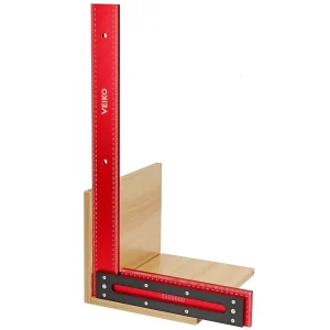 600Mm Metrische Keizerlijke L-Vormige Liniaal Aluminium Timmerman Vierkant Frame Vierkante Haakse Liniaal Houtbewerking Markering Gereedschap