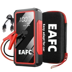 EAFC 12V Auto Jump Starter Power Bank Draagbare Auto Batterij Booster ChargerStarting Device Auto Emergency Start-up Verlichting