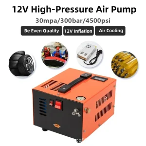 12V 4500 Psi 300 Bar 30mpa Hogedruk Luchtcompressor Pomp Met 220V Transformator Hogedruk Inflator