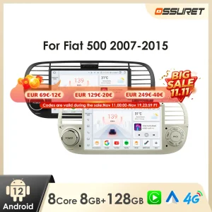 Android Auto Radio Voor Fiat 500 2007-2015 Android Auto Video Multimedia Gps Carplay 7862 Audio Auto Intelligente Scherm Speler Wifi