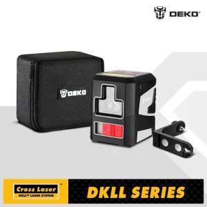 Deko 2 Lijnen Laser Level Zelfnivellerende Horizontale & Verticale Kruislijn Met Magnetische Beugel Groen/Rode Straal 650nm-Dkll02pr