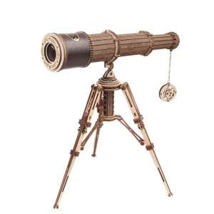Robotime ROKR Monoculaire Telescoop 3D Houten Puzzelspel Montage Speelgoed voor Kinderen Tieners Volwassen Verjaardagscadeau