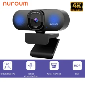 Nuroum V32af 4K Full Hd Pc Camera Webcam Ai Ruisonderdrukking En Landbouw Conferentie Podcast Camera Webcamera 'S Voor Conferentieruimte