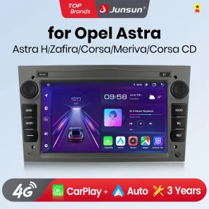 Junun Carplay Android Auto Opel Astra H J Vector Vauxhall Antara Zafira Corsa C D Vivaro Meriva Vida Radio Voor Auto Autoradio