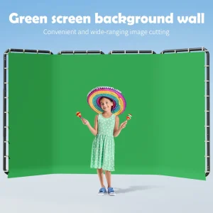 Draagbare Grote Chromakey Groen Scherm Achtergrond Met Stand Fotografie Achtergrond Ondersteuningssysteem 240X400Cm Video Foto