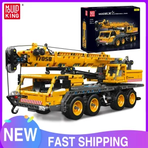 Mold King 17058 Technische auto Bouwsteen Mechanische kraan Model Assemblage Techniek Vrachtwagen Baksteen Speelgoed Kerstcadeau voor kinderen