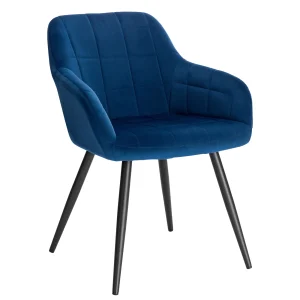 1Pc Eetkamerstoel Stalen Poten Bad Stoel Fauteuil Rugleuning Vrijetijdstafel Lounge Woonkamer Stoel Restaurant Keukenmeubilair